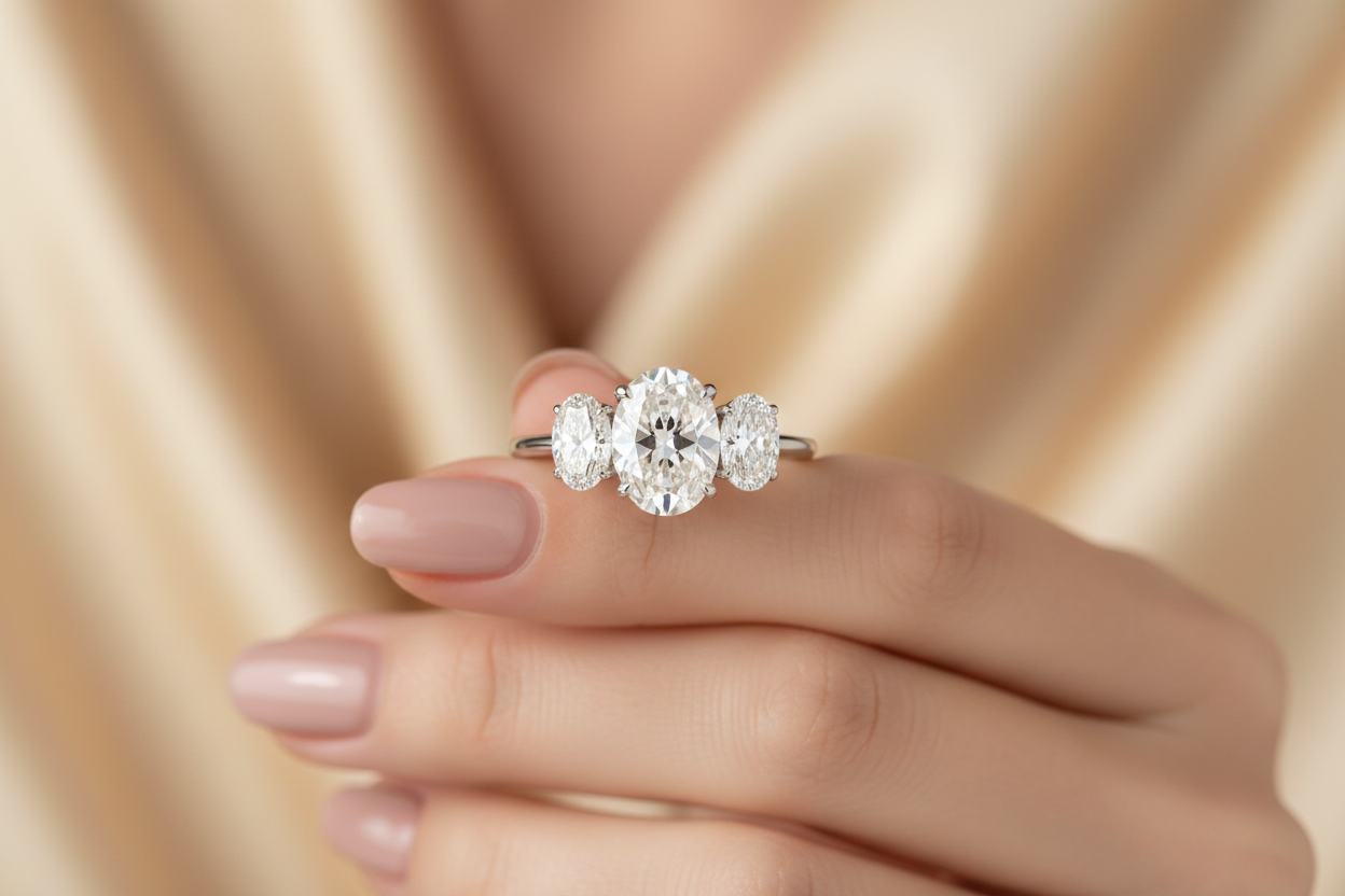 The Trilogy of Forever: An Oval Three-Stone Diamond Engagement Ring - 2026