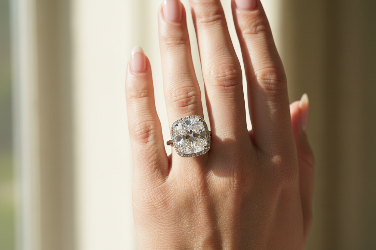 The Radiant Charm of Cushion-Cut Halo Engagement Rings - 2026