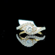 Natural Diamond Engagement Ring, Round Shape, 14K Yellow Gold, Immediate Pickup