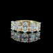Lab Diamond Eternity Band, Oval Shape, 14K Yellow Gold, Immediate Pickup