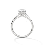 Diamond ring on a white background 