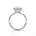 Diamond ring on a white background 