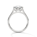 Diamond ring on a white background 
