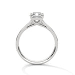 Diamond ring on a white background 