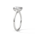 Diamond ring on a white background 