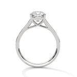 Diamond ring on a white background 