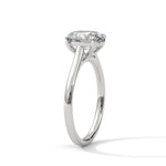Diamond ring on a white background 