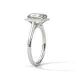 Diamond ring on a white background 