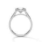 Diamond ring on a white background 