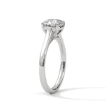 Diamond ring on a white background 