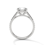 Diamond ring on a white background 