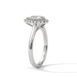 Diamond ring on a white background 