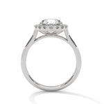 Diamond ring on a white background 