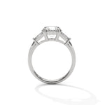 Diamond ring on a white background 