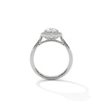 Diamond ring on a white background 