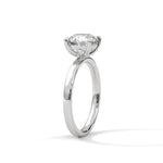 Diamond ring on a white background 