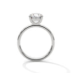 Diamond ring on a white background 