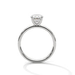 Diamond ring on a white background 