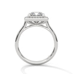 Diamond ring on a white background 