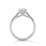 Diamond ring on a white background 