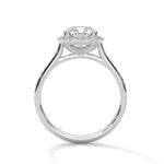 Diamond ring on a white background 