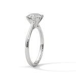 Diamond ring on a white background 