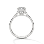 Diamond ring on a white background 