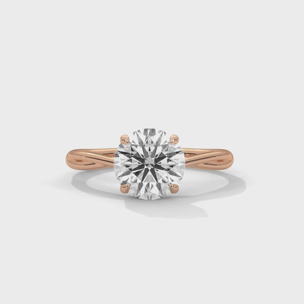 Classic Round Brilliant Diamond Solitaire Ring